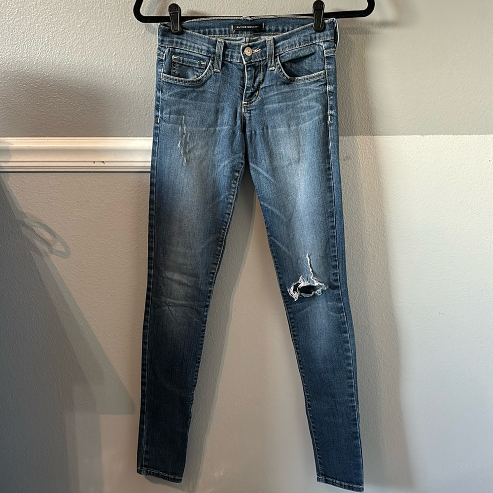 Flying monkey ripped skinny jeans #410